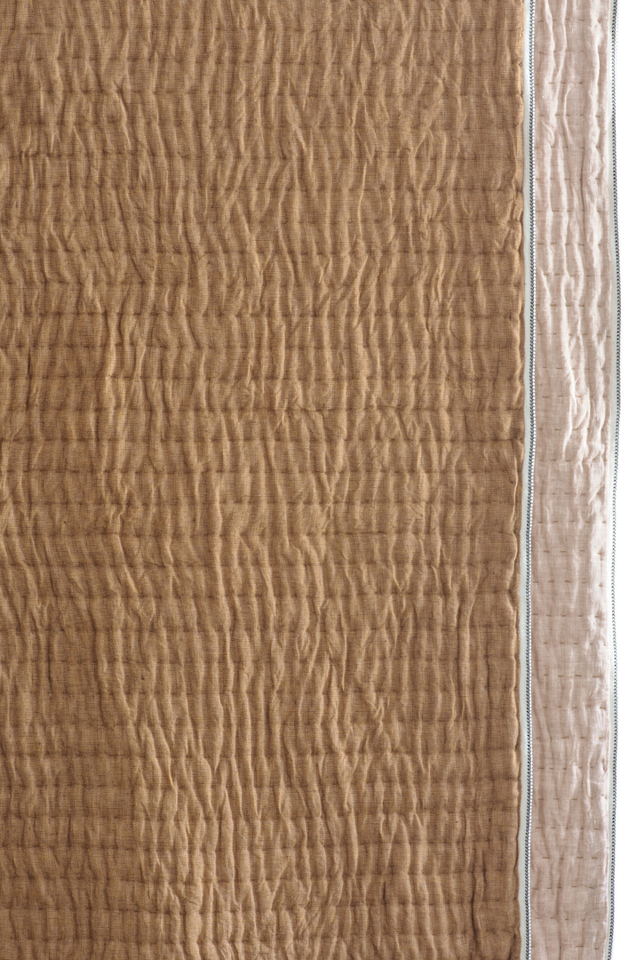 Bianca Lorenne Appetto Nutmeg Coverlet | Luxury Linen Coverlet NZ image 3